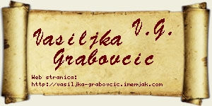 Vasiljka Grabovčić vizit kartica